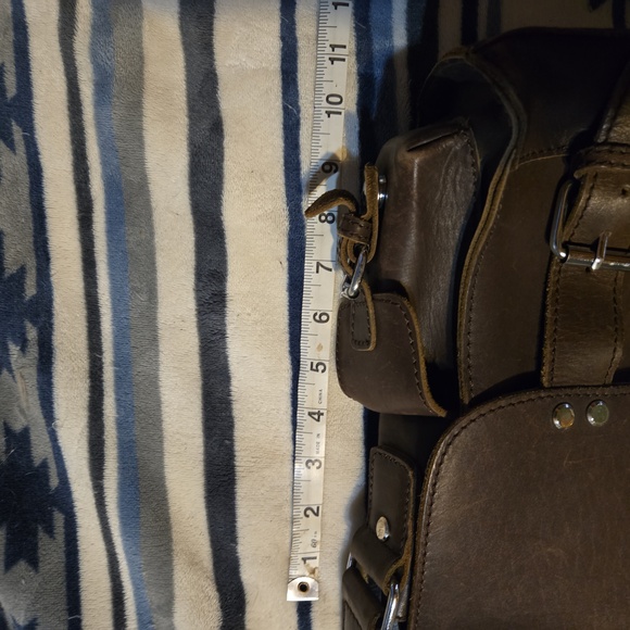 Vagabond Traveler Leather Messenger Should Bag Drk Brown - Picture 11 of 12